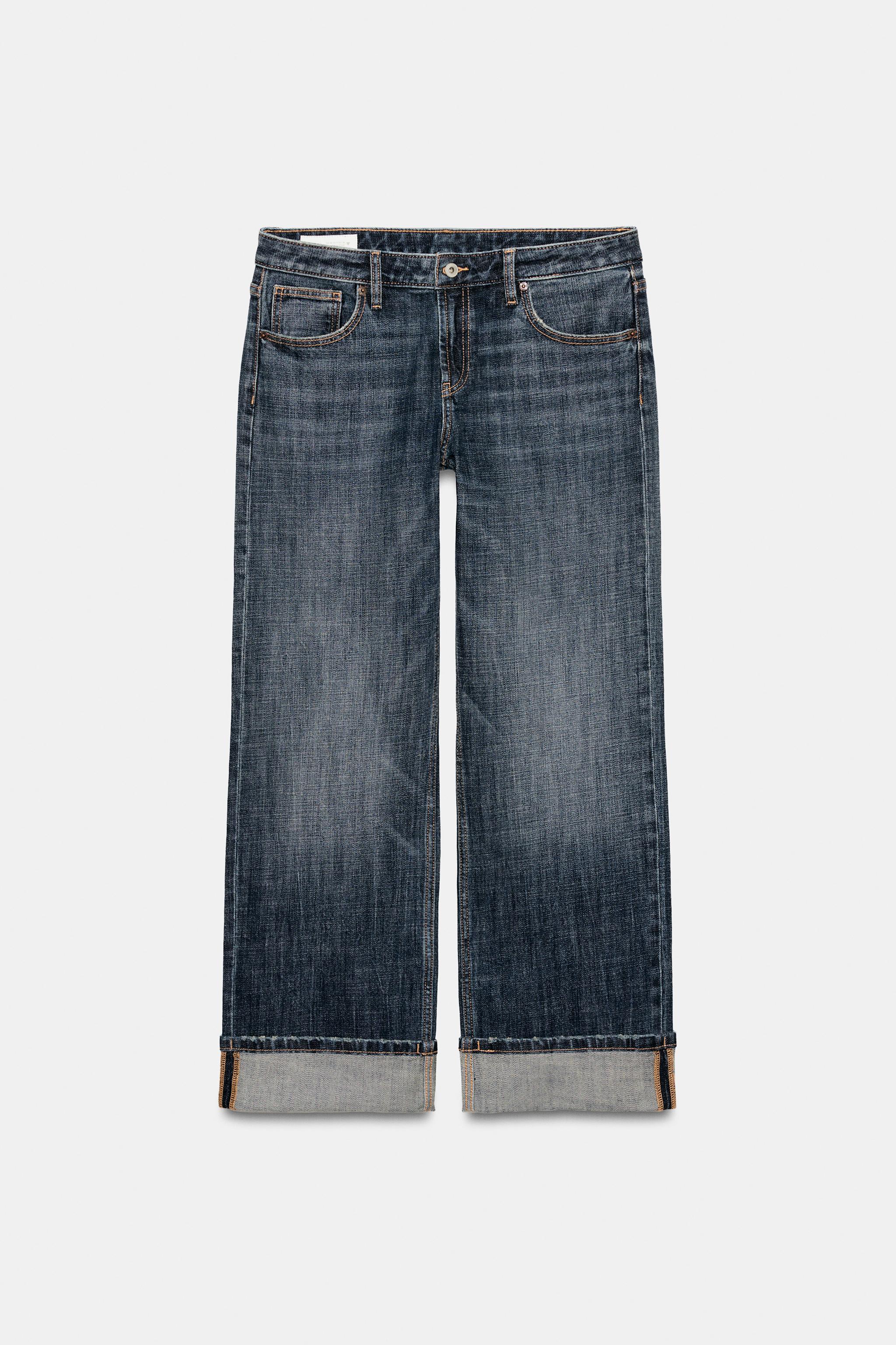 TRF FOLDED LOW-RISE JEANS
